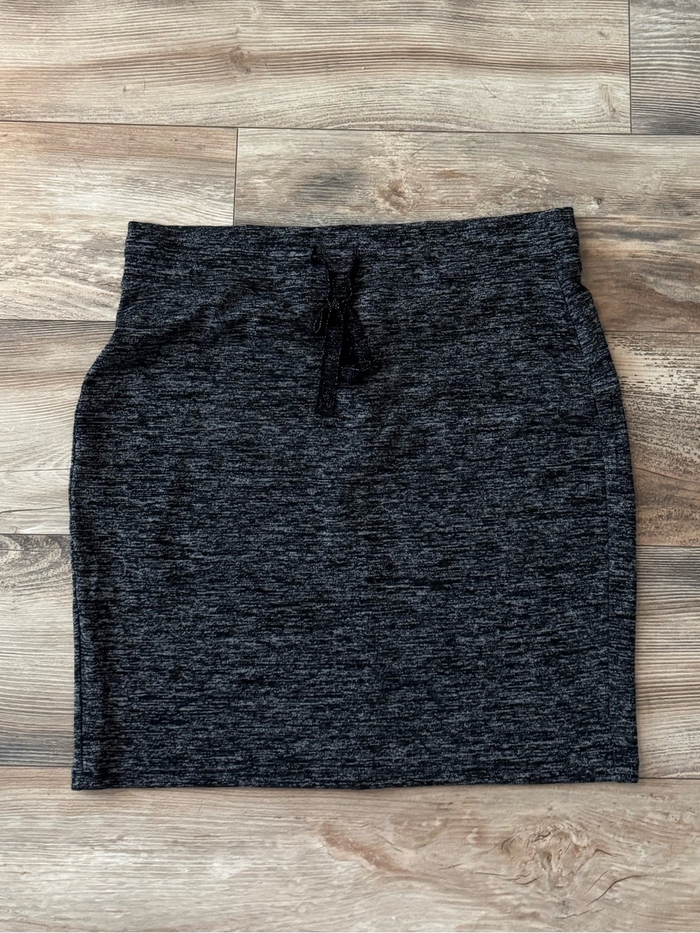 Juicy Couture charcoal gray marled knit mini skirt Large